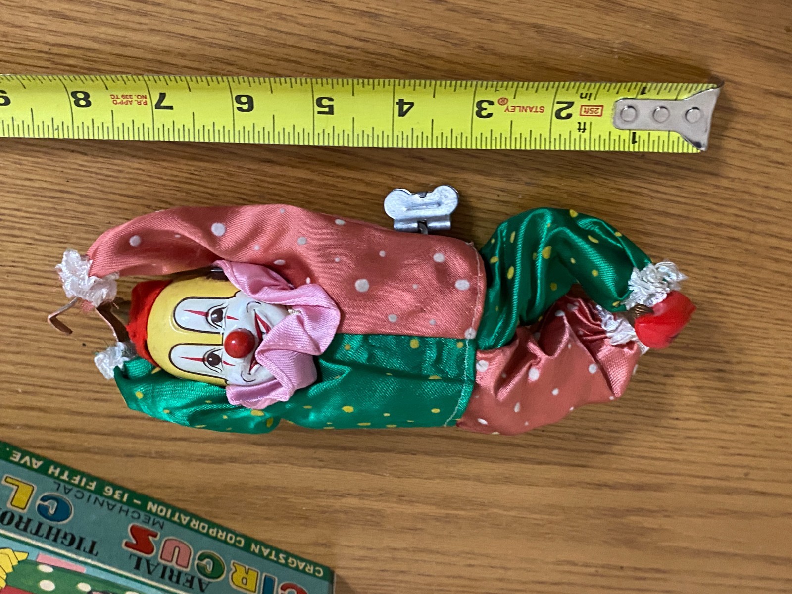 Cragstan Clown Tightrope Climbing Wind-up Toy & Box Works ZA-15