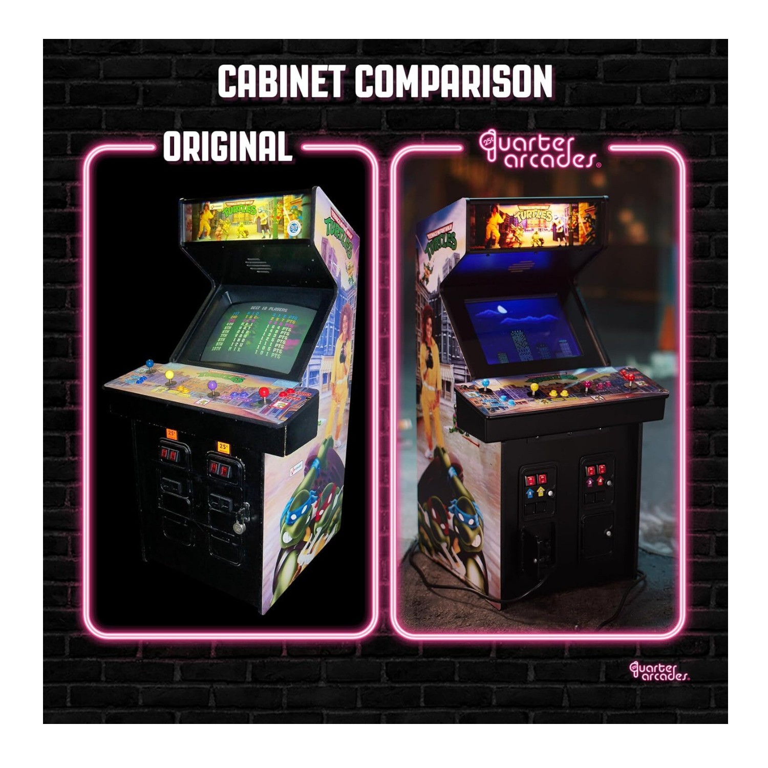 Numskull Quarter Arcades Teenage Mutant Ninja Turtles Collector's Mini Arcade