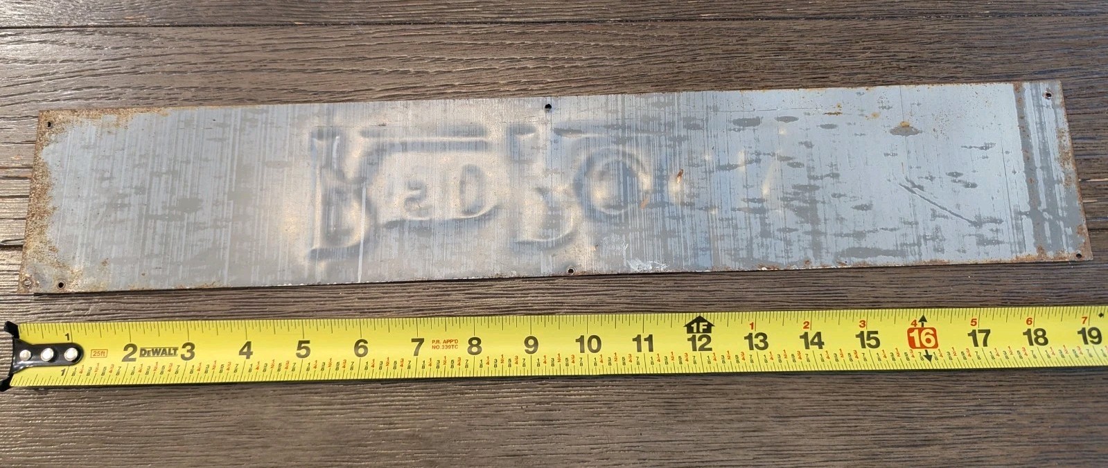 RARE RED ROCK COLA TIN TACKER STRIP SIGN EMBOSSED STOUT CO. 100% ORIGINAL