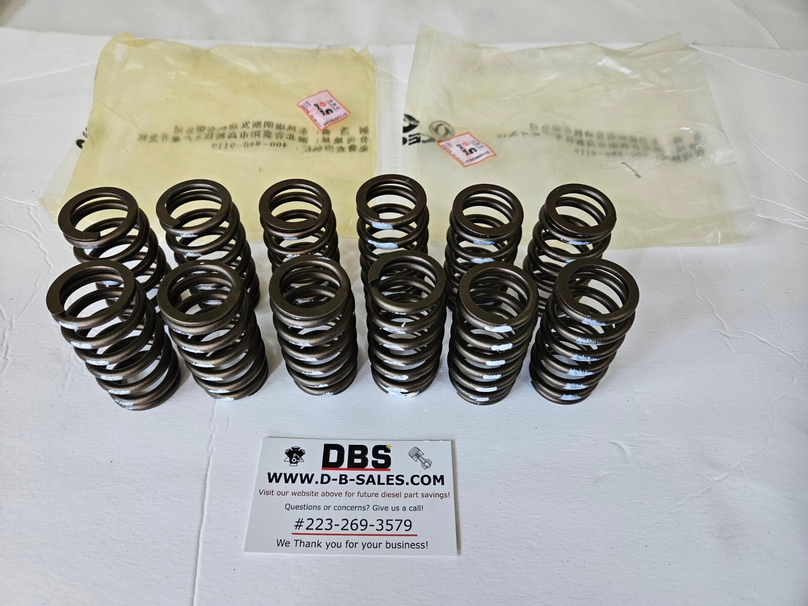 Valve Springs DCEC Cummins Upgraded High RPM 60# Pound 89-1998 5.9 2500 3500 12V