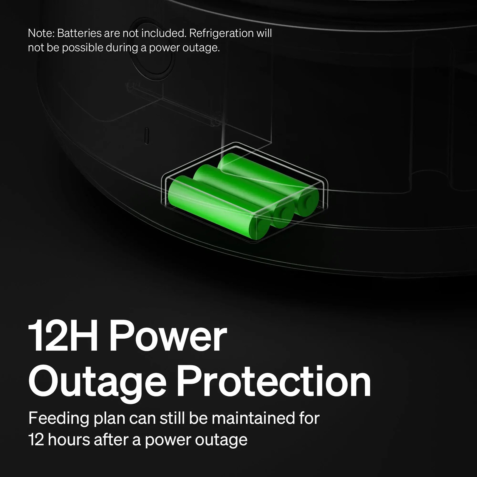 PETLIBRO PL-AF109-01B Polar 3 Meals Wet Food Feeder Black-Certified Refurbished