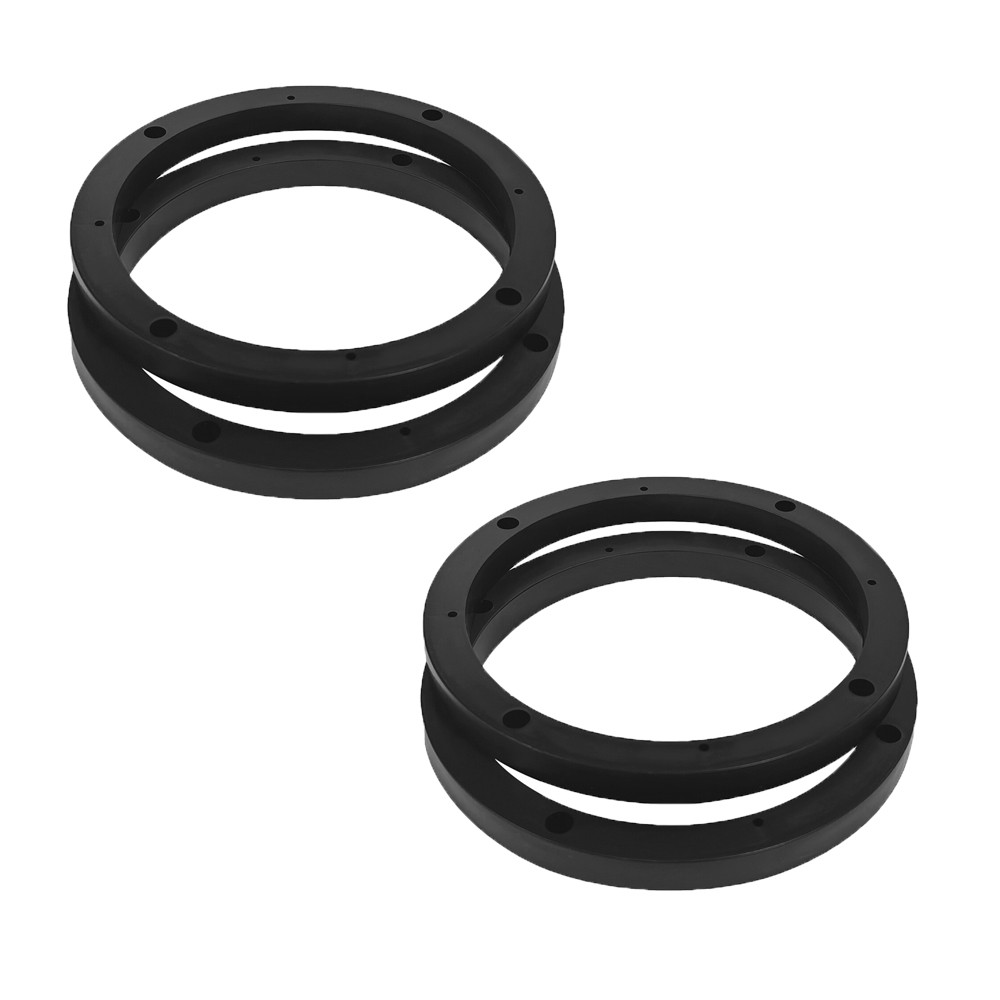 2 Pairs 6.5" Plastic 1/2" Speaker Spacer Rings Subwoofer Custom Mounting Adapter