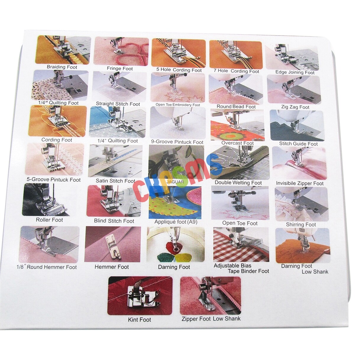 34PCS Presser Foot Set for Bernina Old Style 801 • 830 • 1030 • 1130 • 1230 •530