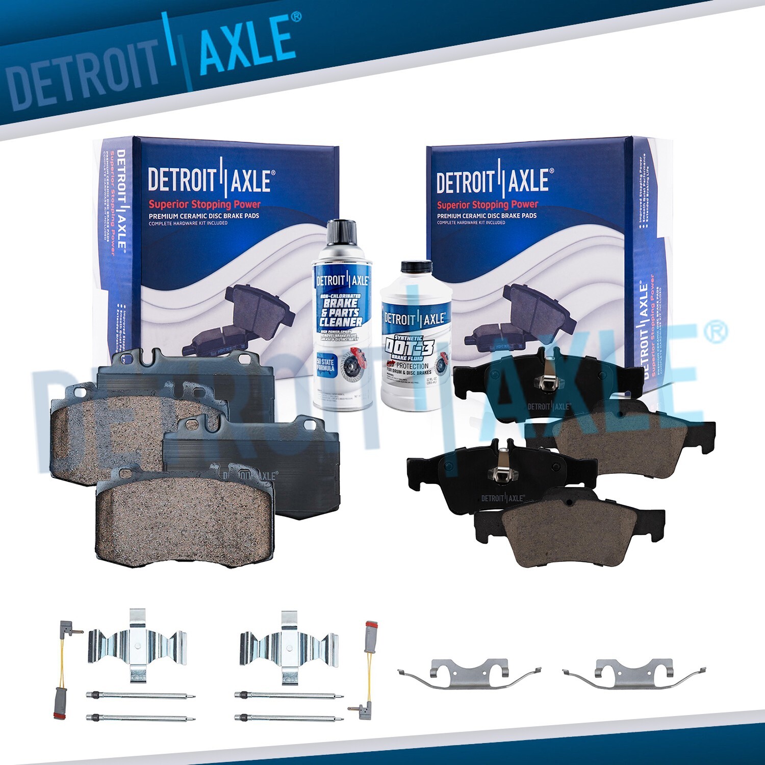 RWD Front Rear Ceramic Brake Pads for CL500 CLS550 E350 E500 E550 S430 S500 SL50