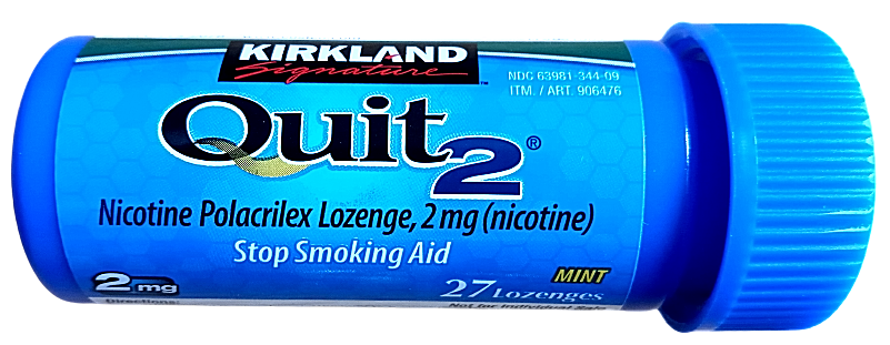 Kirkland Quit 2 mg Lozenge 270 Pieces Nicotine Polacrilex Stop Smoking Aid 01/26