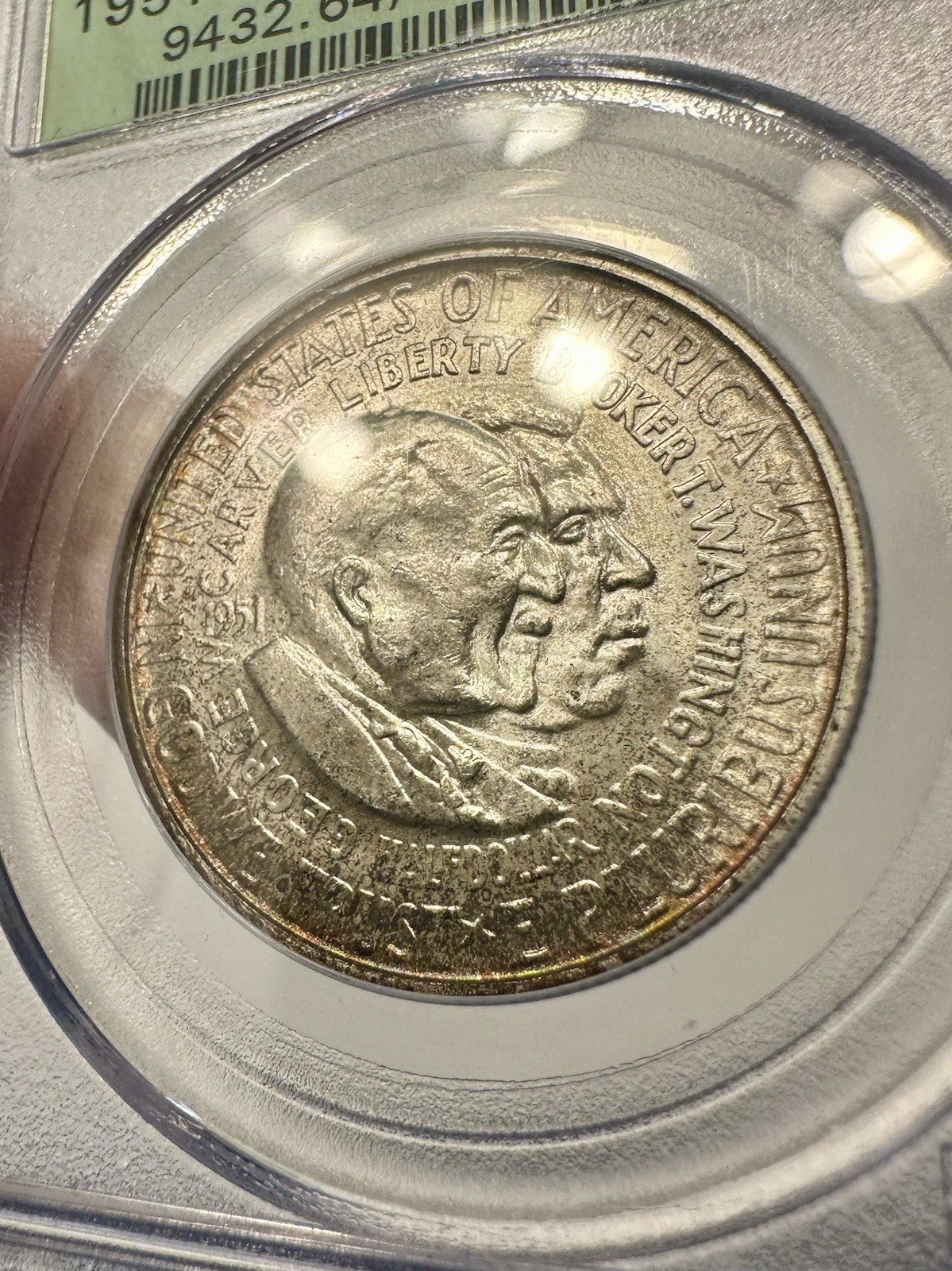 1951-S Washington Carver Commemorative Half Dollar 50C PCGS MS65 OGH