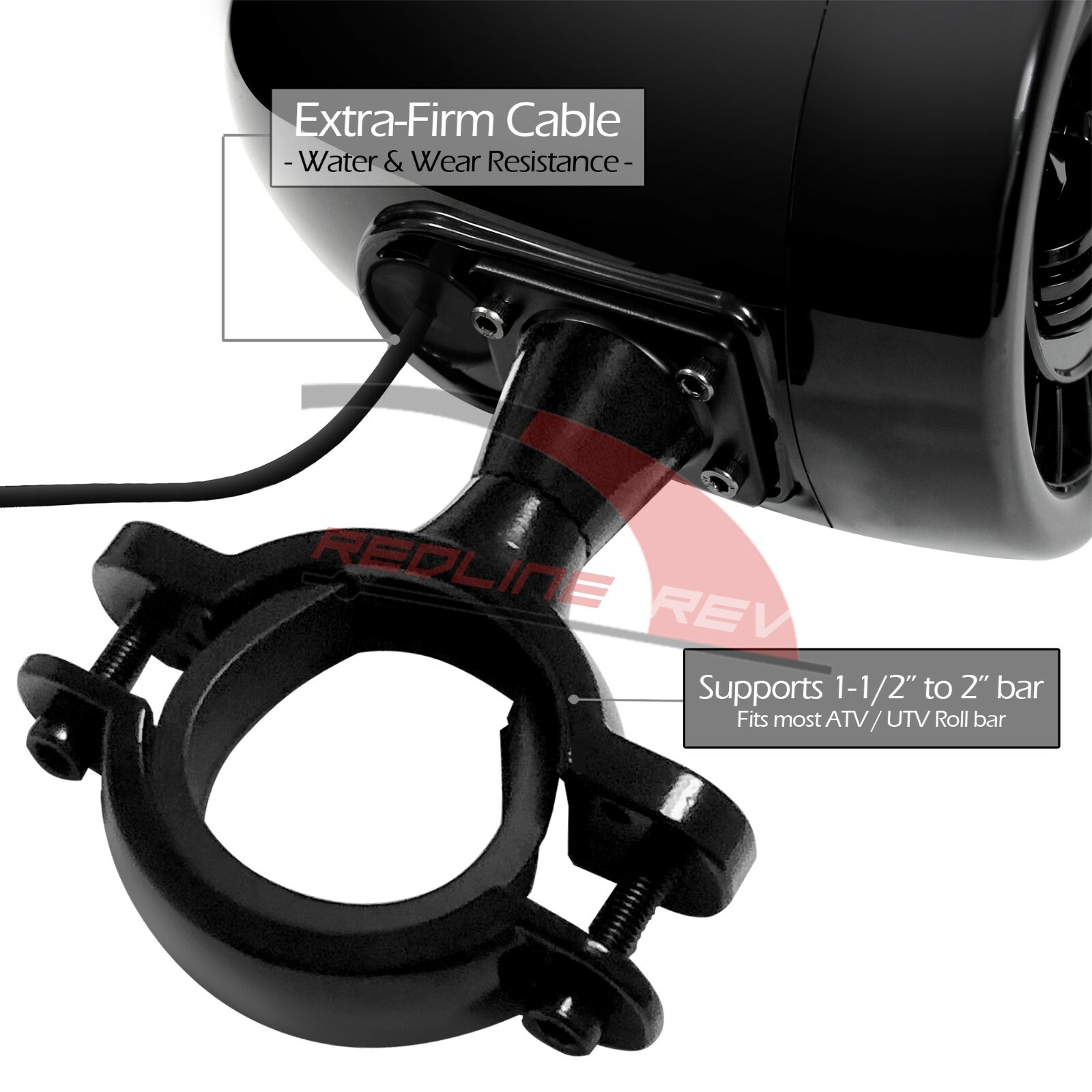 600W Amplifier Bluetooth Stereo Speakers Audio System Harley Motorcycle ATV UTV