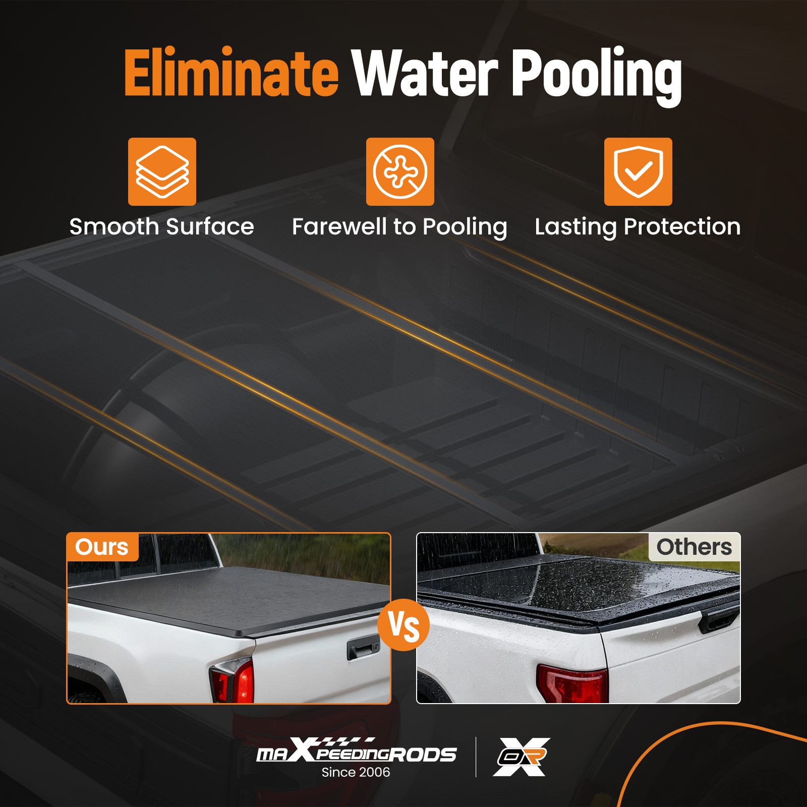 6ft Bed Tonneau Cover Tri-Fold for Toyota Pickup 1989-95 Toyota Tacoma 1995-2004