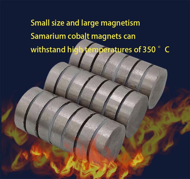Diameter 12mm-40mm high-temperature resistant samarium cobalt disk strong magnet