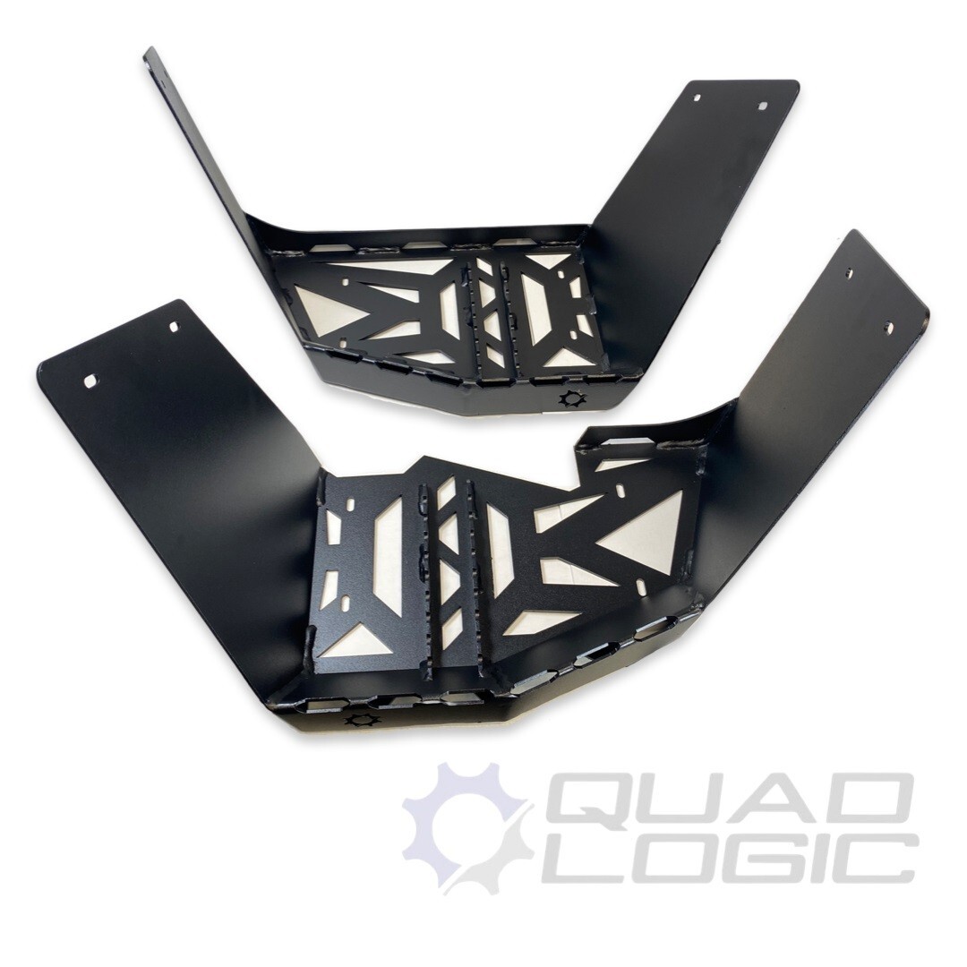Can-Am Gen 2 (2012-23) Renegade (All models) Black Steel Footwells Floorboards