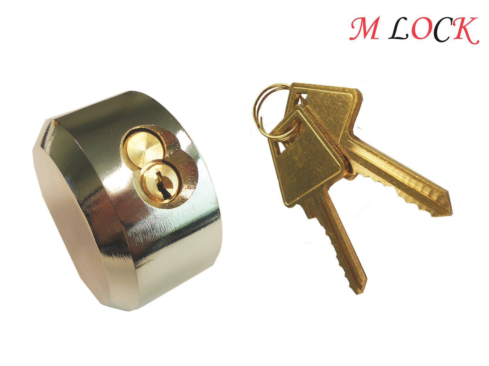 4PCS Hidden Shackle Hockey Puck Round Padlock van trailer door lock 2-7/8" 73mm