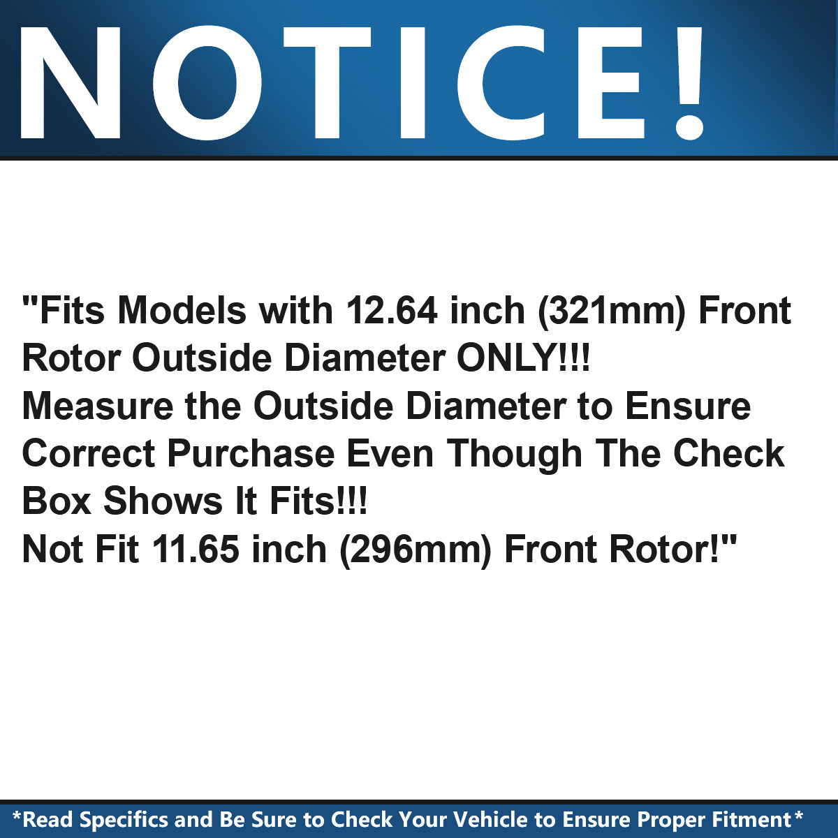 321mm Front Rotors Brake Pads for GMC Terrain Chevy Impala Equinox Buick Allure