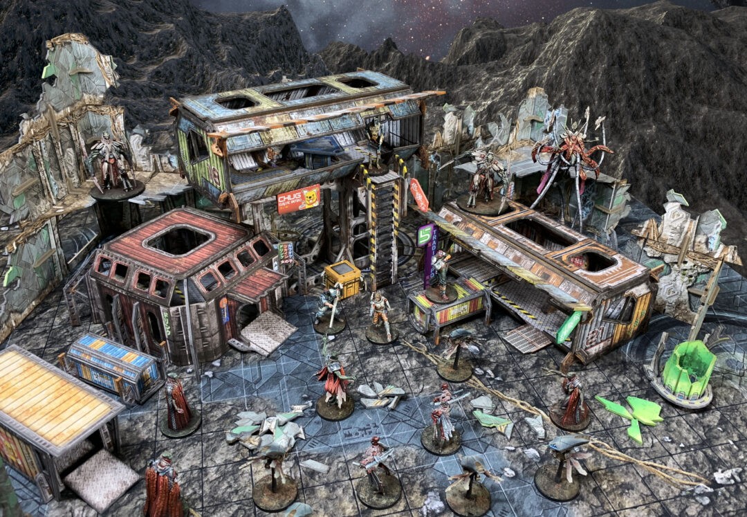 Battle Systems Trader Encampment Terrain Set for 28mm Wargames