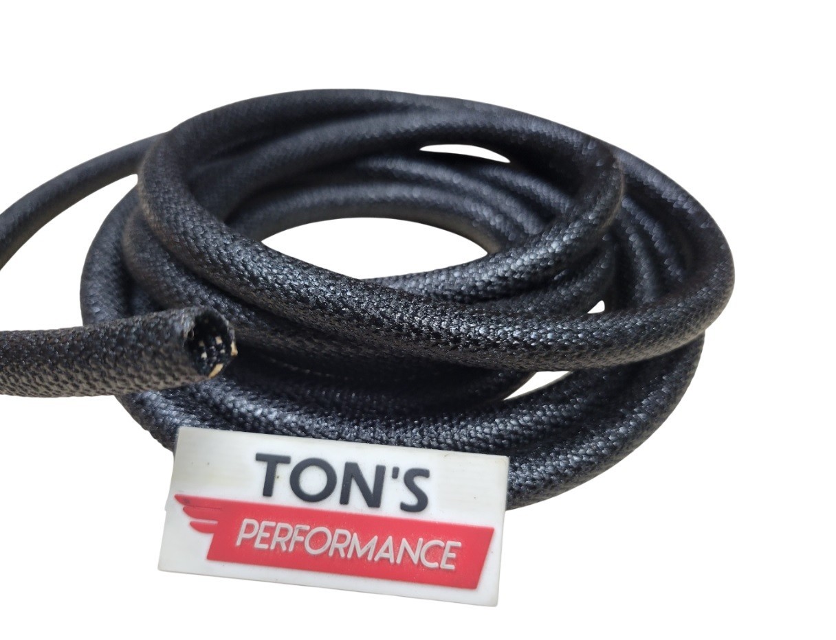 10 feet 5/16" I.D. ASPHALT CLOTH WIRE LOOM ORIGINAL RESTORATION CONDUIT VINTAGE