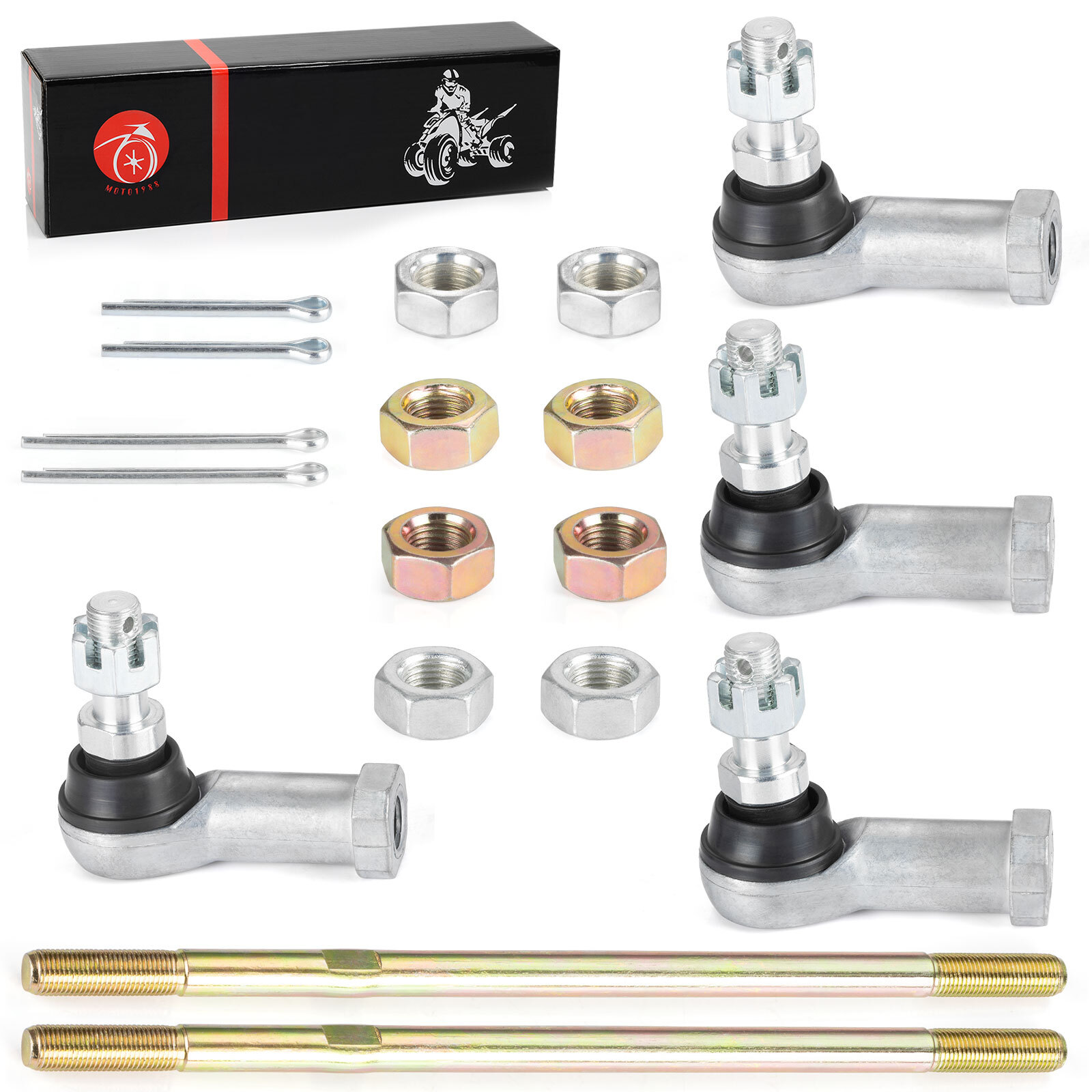 Tie Rods with End Kit for Honda Rancher 350 TRX350 400 TRX400 ATV 53158-HP5-003