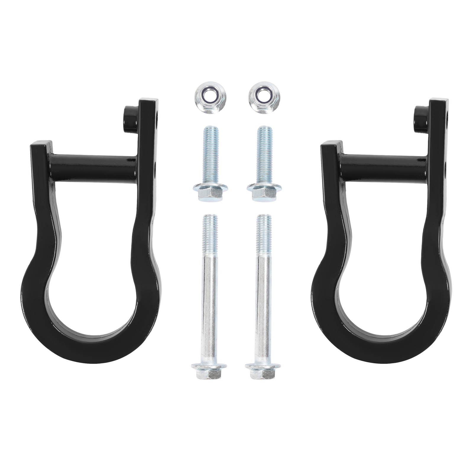 1Pair Tow Hooks For Chevrolet Silverado GMC Sierra 1500 07-19 Black #84072463