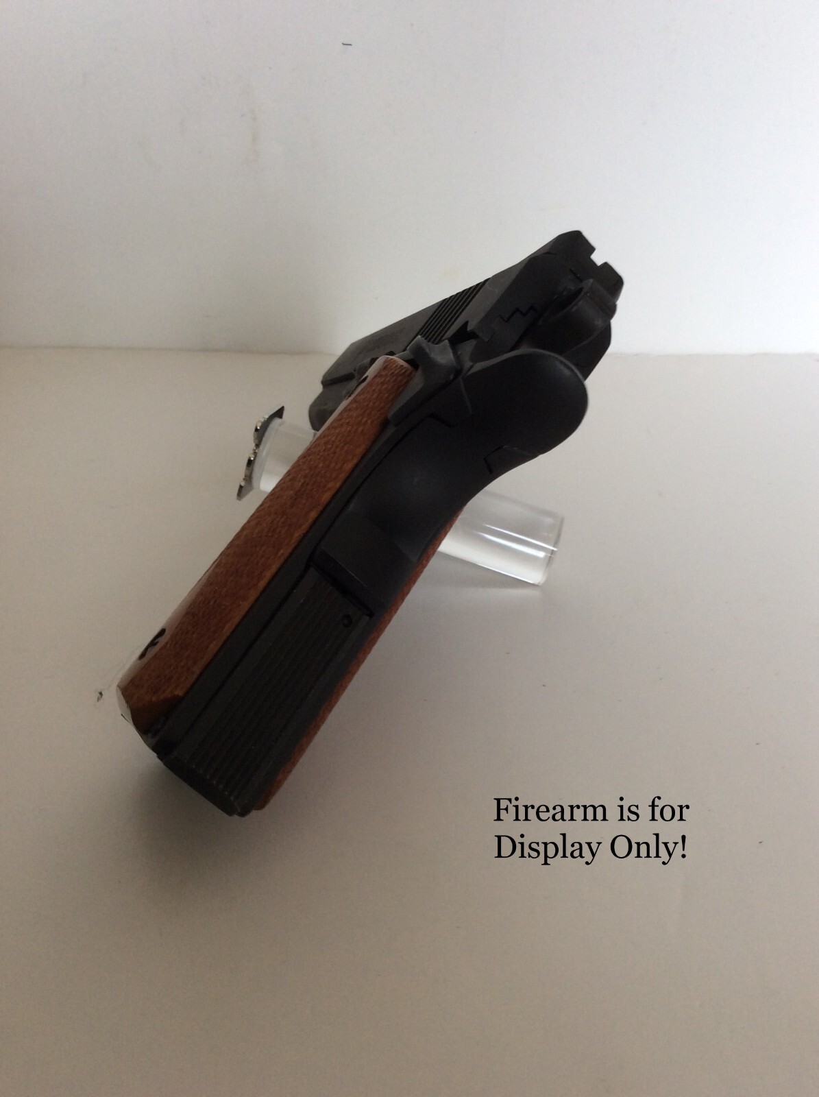 Handgun Firearm Gun Safe Shelf Display Rod - GLOCK Chrome 7/8" by 1" Topper