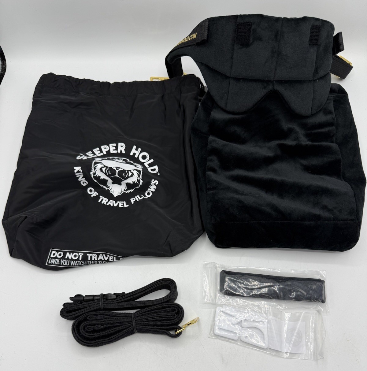 Sleeper Hold Travel Pillow (Unused, Full Set) Airplane Comfort & Sleeping