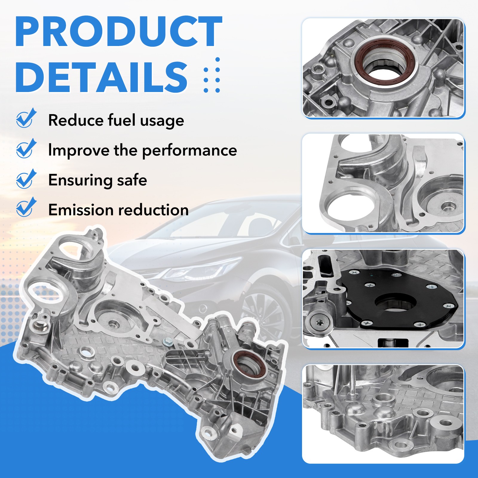 Timing Chain Head Gasket Oil Pump Kit for 2011-2016 Chevy Sonic Cruze Buick 1.4L