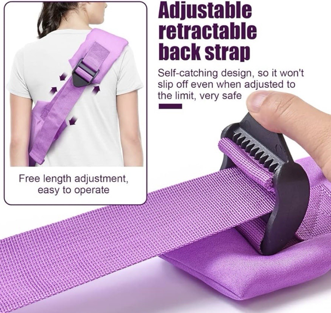 Dog Cat Sling Carrier Adjustable Padded Shoulder Strap with Mesh Pocket