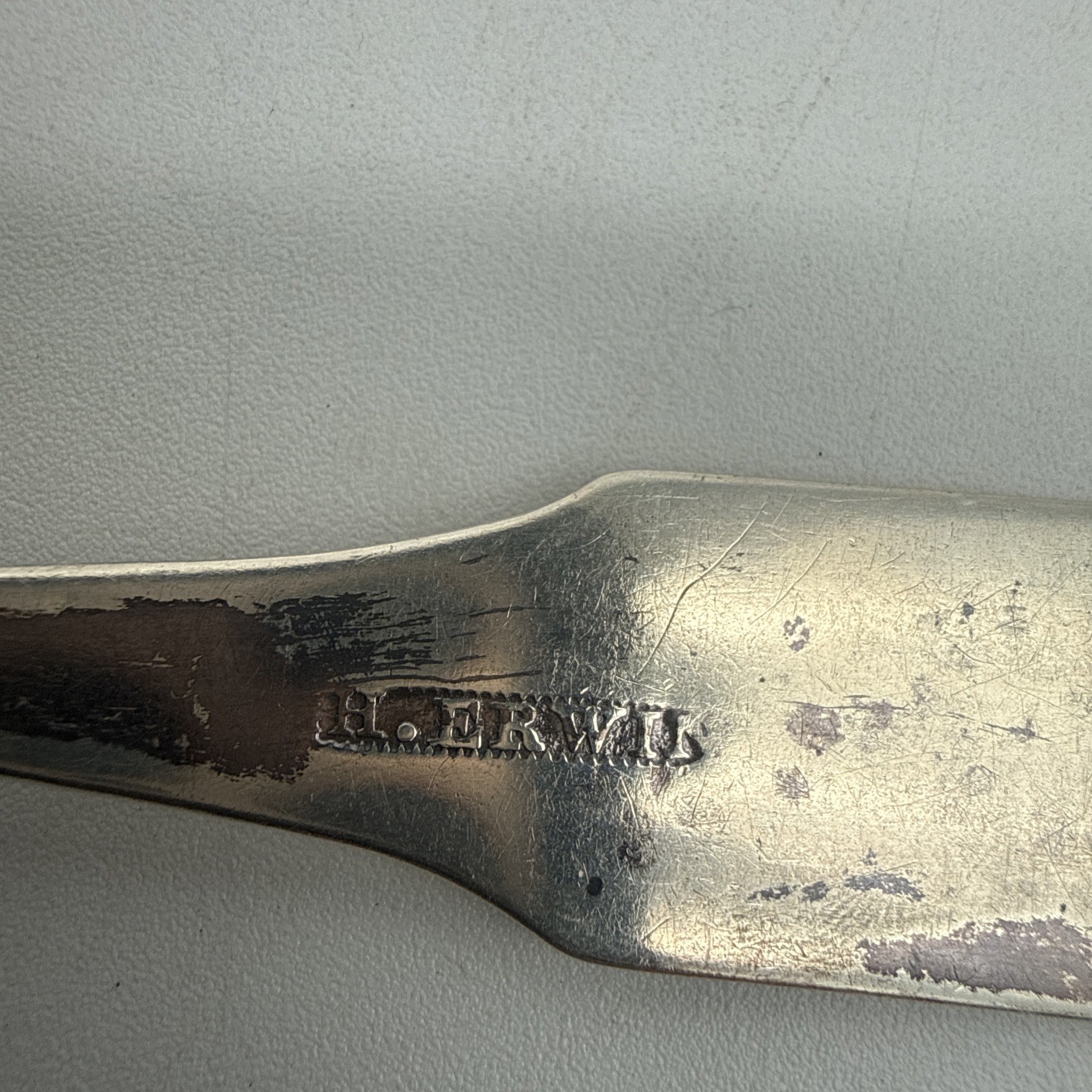 H. Erwin Lot of 5 Coin Silver Spoons Approx 3.6 Ounce