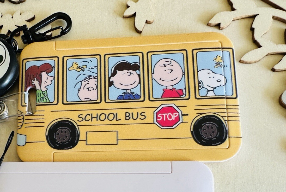 Cartoon Snoopy Lanyard Strap ID Card Badge Office School holder