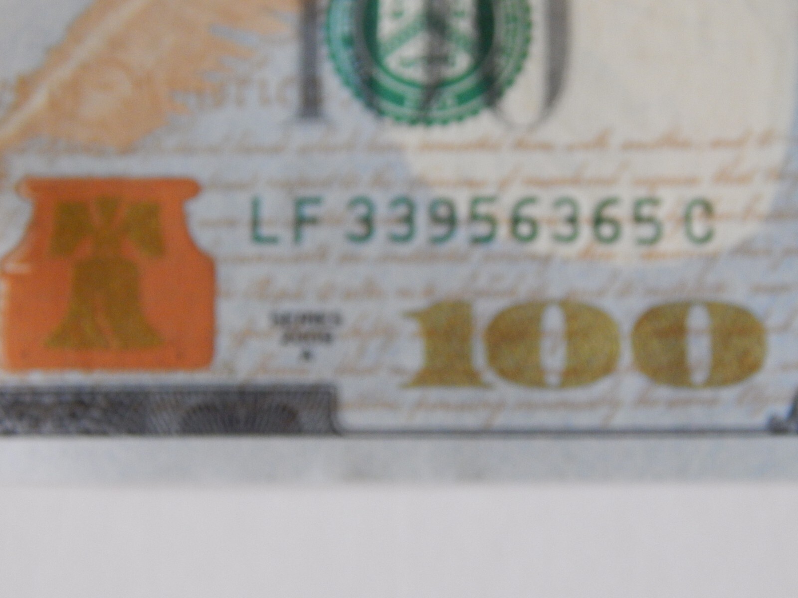 THE BRAND NEW U.S. $100 ONE HUNDRED DOLLAR BILL UNCIRCULATED ITEM #1736.