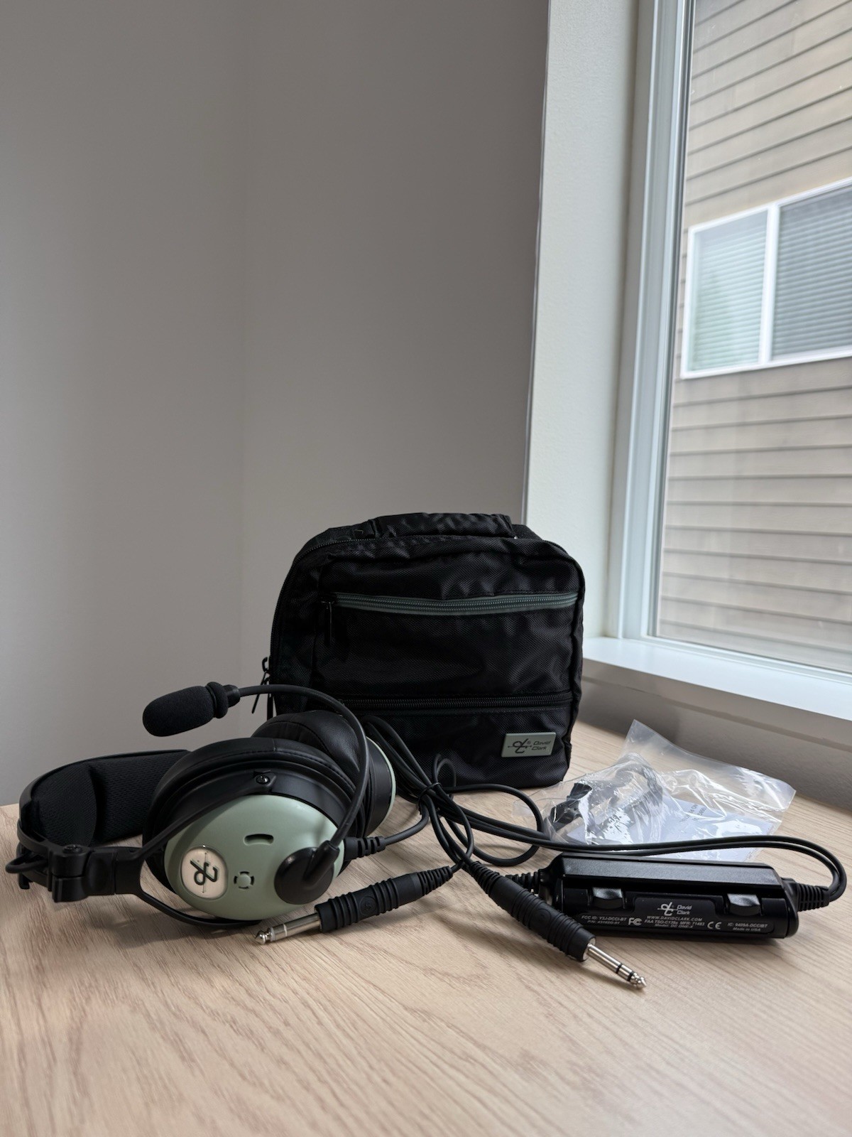 David Clark ONE X Headset Dual Plug w Bluetooth - With  DC Bag