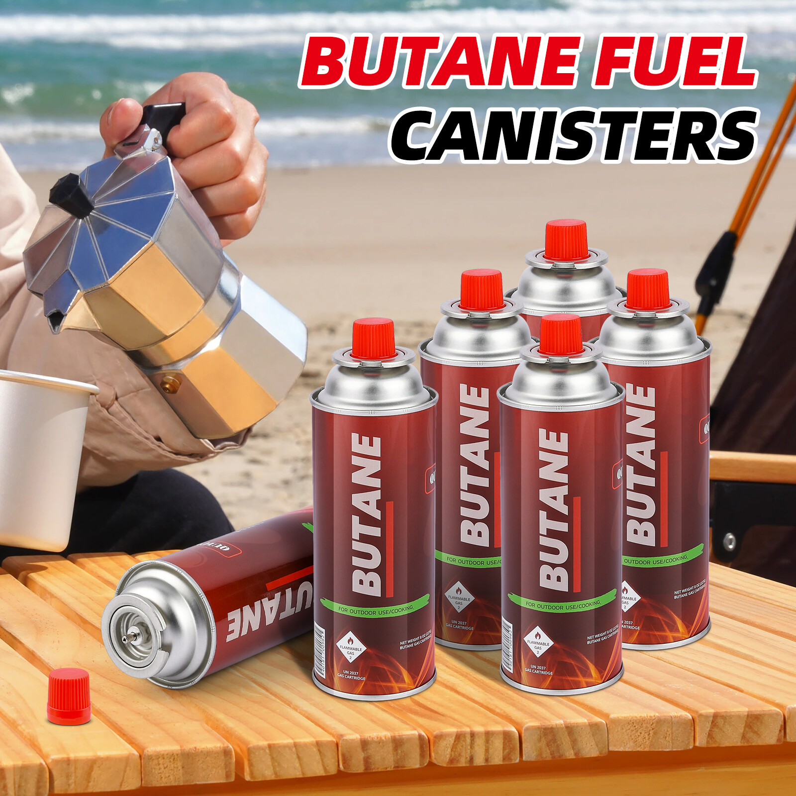 New Butane Fuel Gas Canisters Portable Camp Camping Stove Cartridge 1-24 Can lot