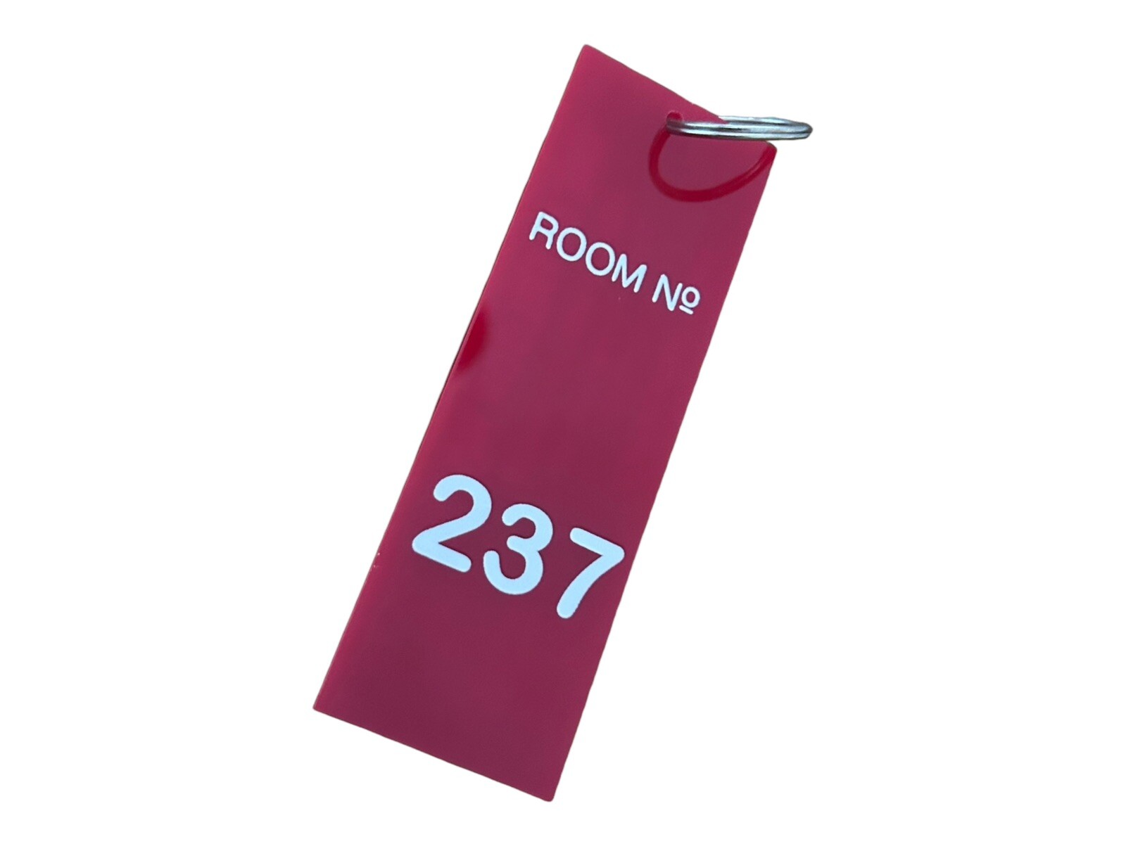 Prop accurate THE SHINING inspired OVERLOOK hotel ROOM 237 key tag