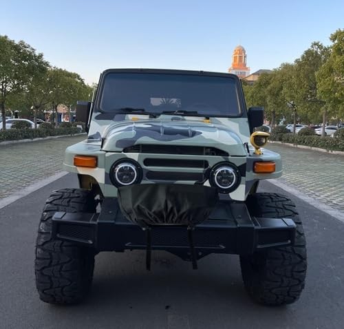 Small Winch Cover, Heavy Duty Waterproof Protective Cover for Electric Winches