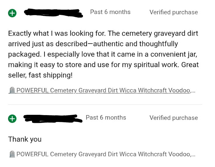 🪦POWERFUL Cemetery Graveyard Dirt Wicca Witchcraft Voodoo, Hoodoo AUTHENTIC