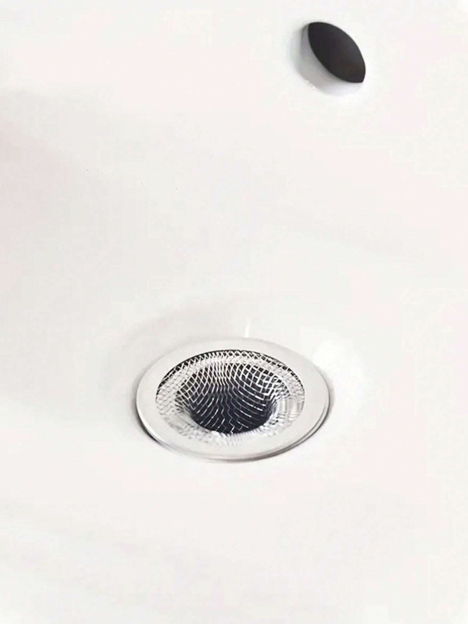 6pcs Stainless Steel Sink Strainer - Mesh Drain & Hair Catcher for Bathroom