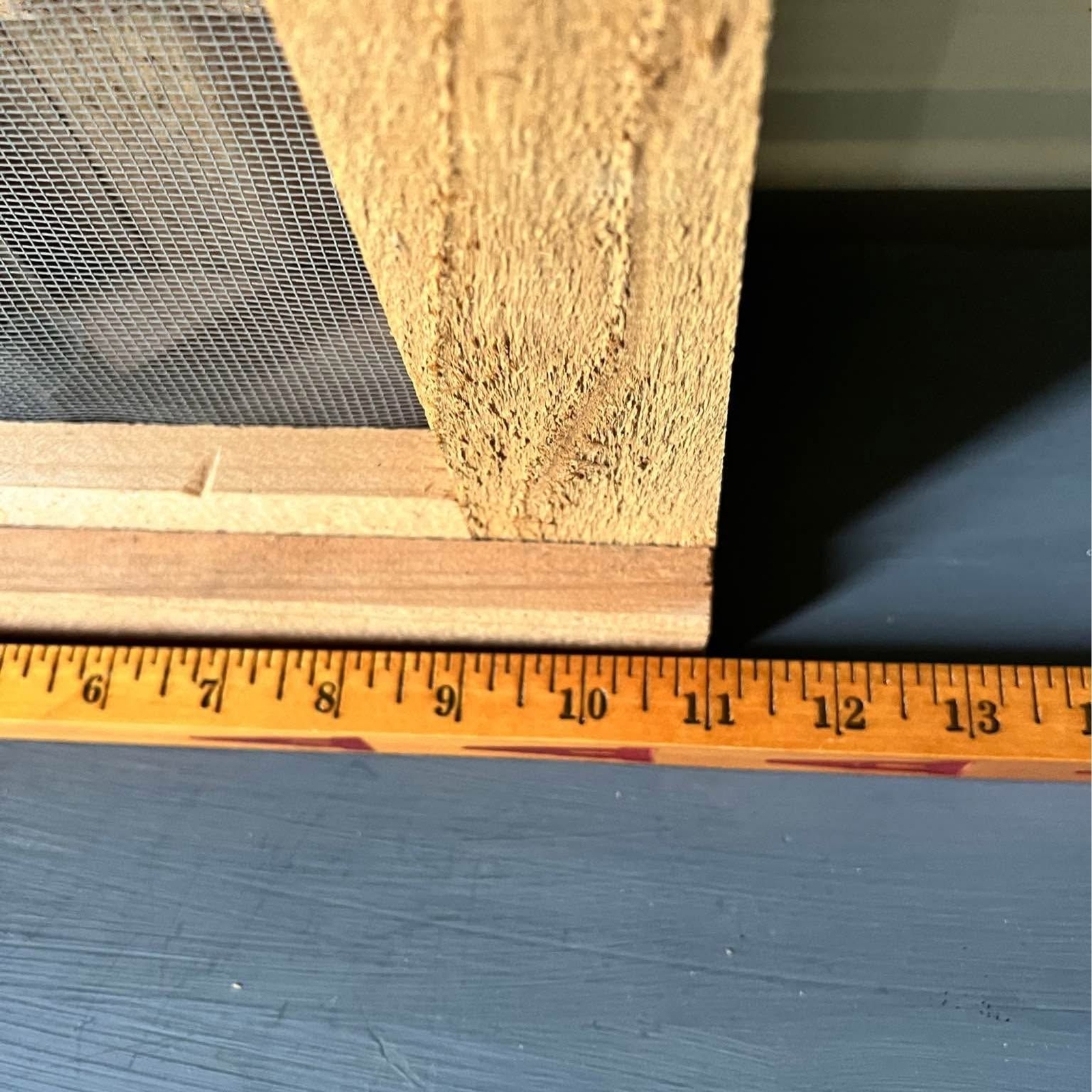 Wooden Insect House with Screen Door