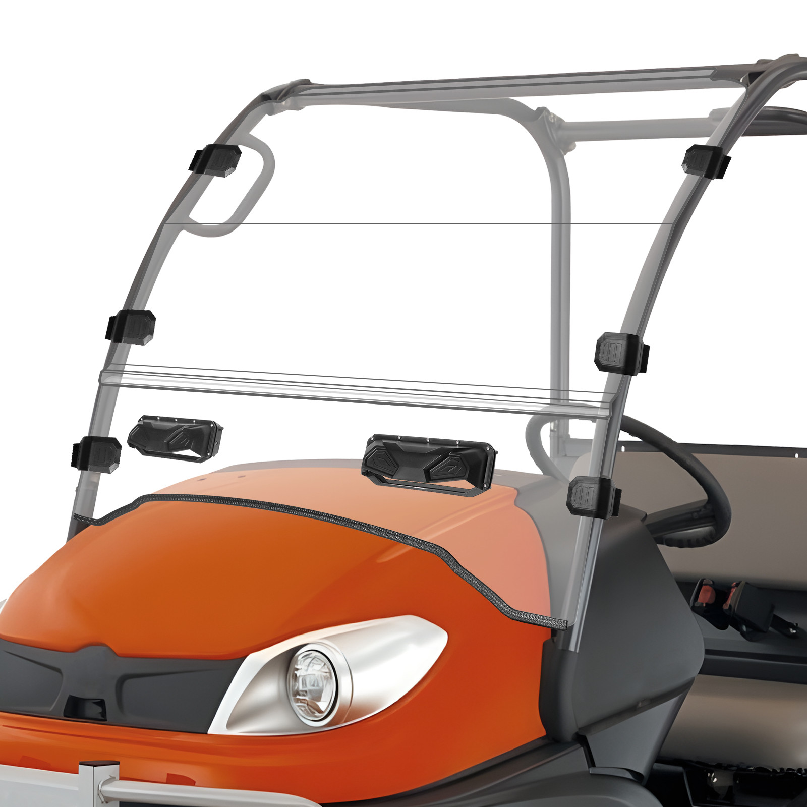 Vented Full Windshield Anti-Scratch For Kubota RTV400 RTV500 RTV520 all year