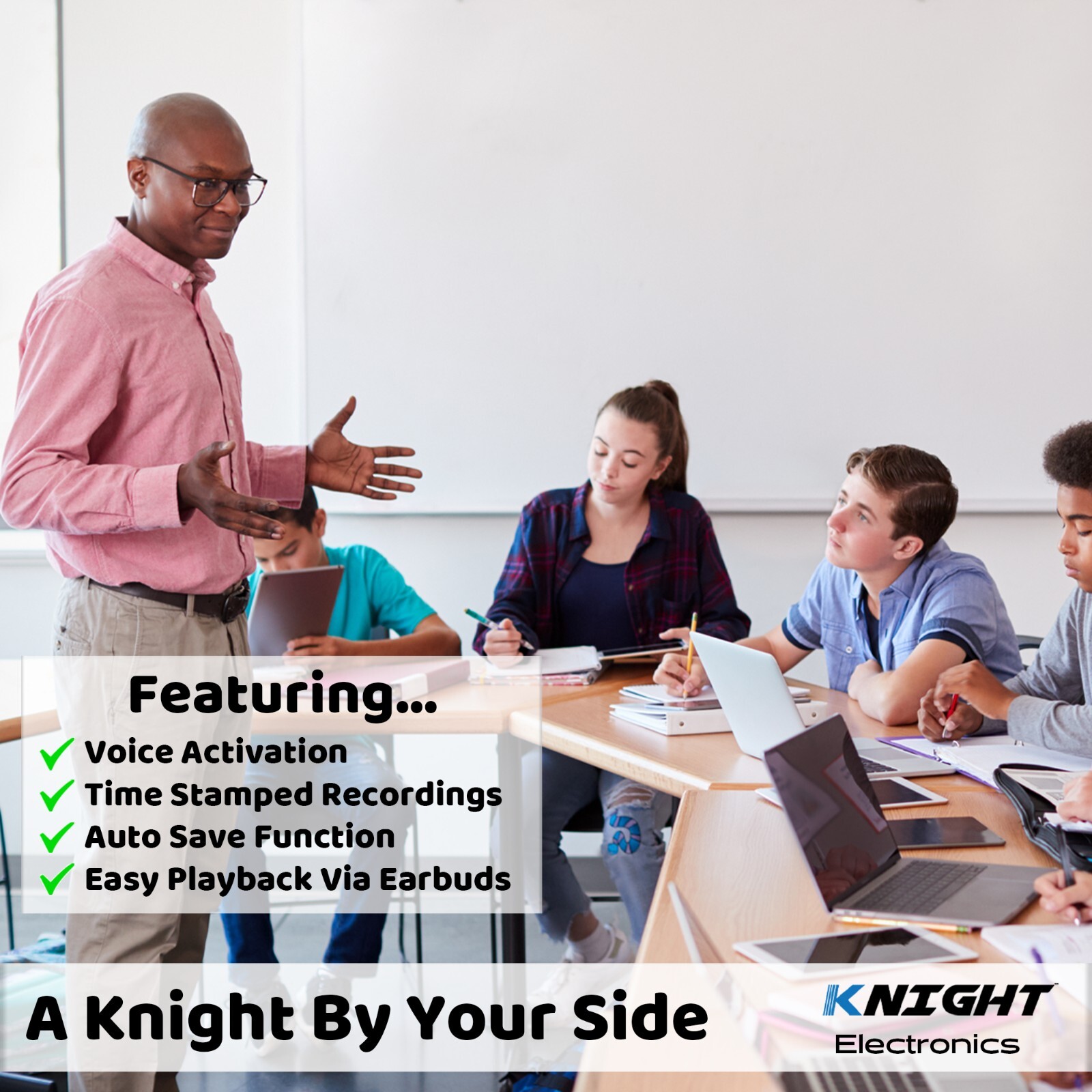 Spy Recorder Device | Secret Voice Recorder | Magnetic Mini Recorder Black NEW