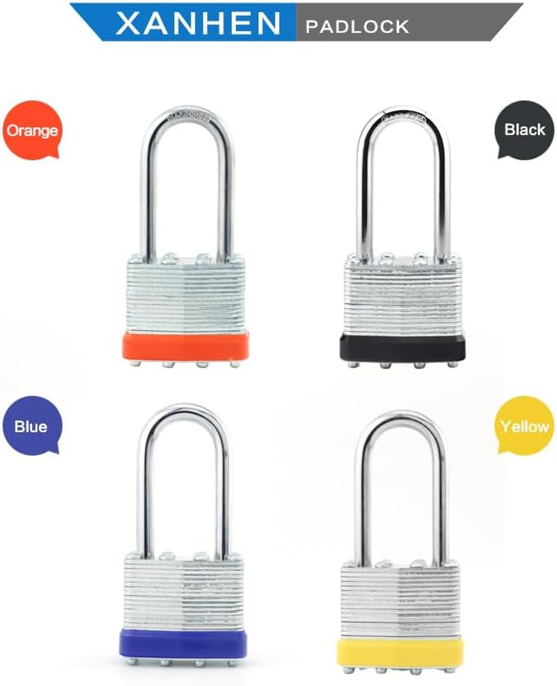 Lock Outdoor Padlocks, Key Lock, Padlocks with Same Key - Laminated Steel Keyed
