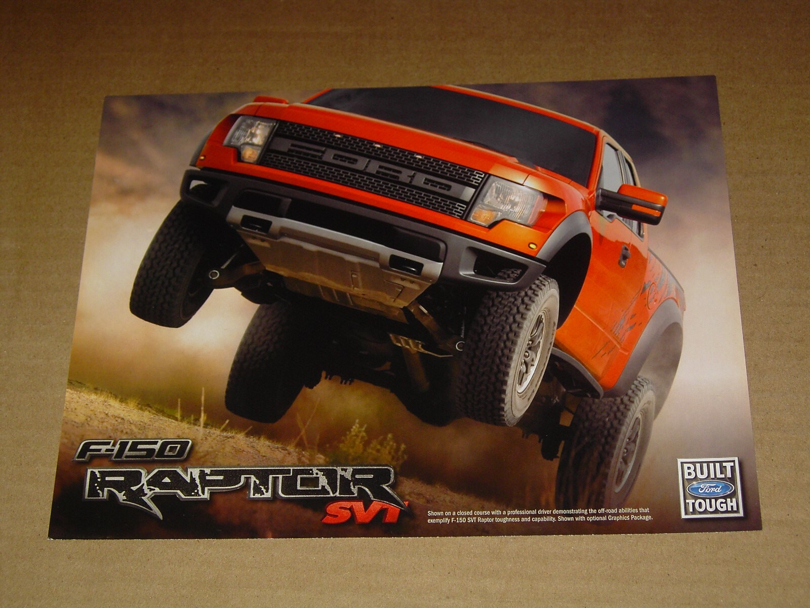 2010 FORD F-150 RAPTOR SVT TRUCK BROCHURE 2 SIDED CARD MINT! 2008 PRE-RELEASE
