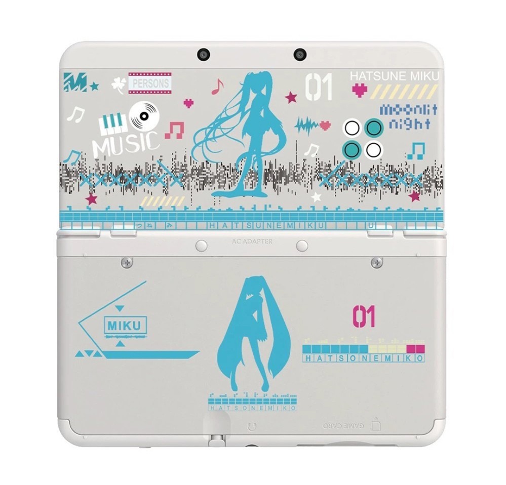 Music Theme Replacement Housing Top&Bottom Shell Case for New Nintendo 3DS Rare!