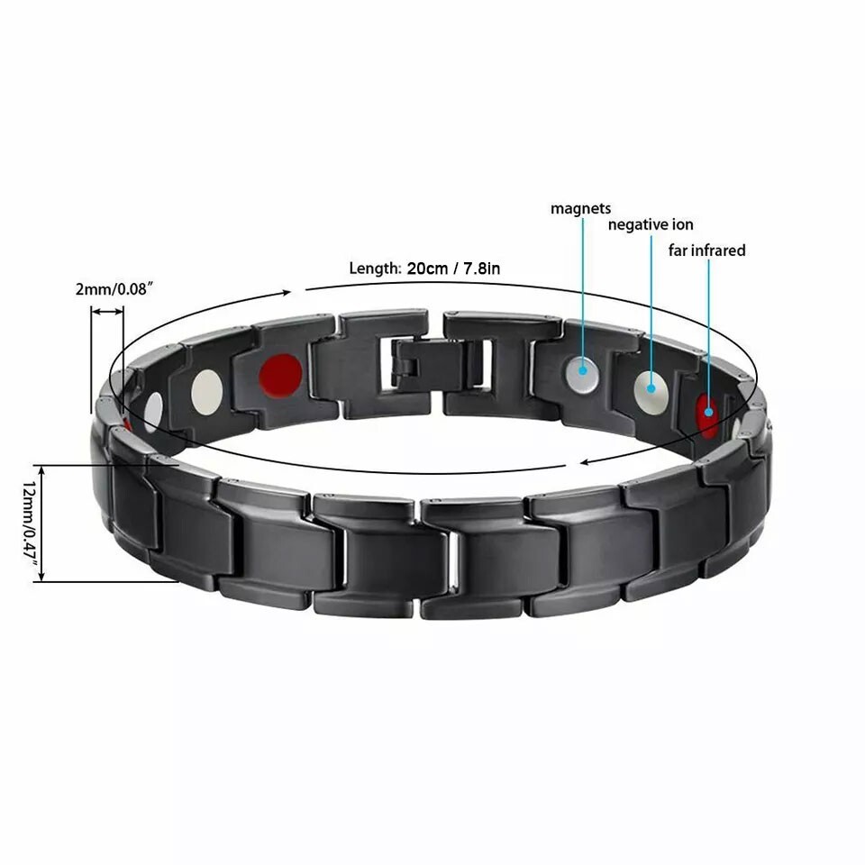 Copper Magnetic Bracelet Energy Healing Therapy Arthritis Pain Relief Men Women