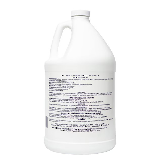Folex Carpet Cleaner Spot Stain Remover 1 Gallon Bottle Instant Ready to Use New