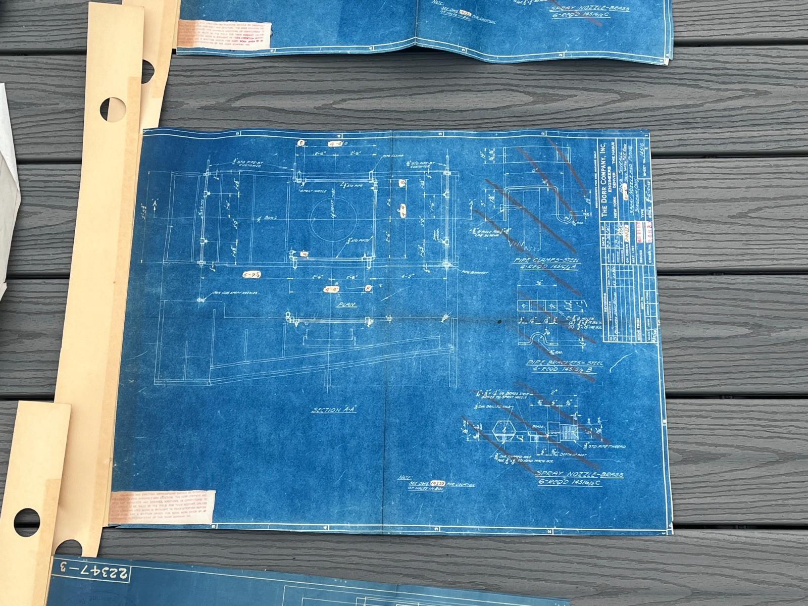 Lot 6 Vtg Industrial Dorr CO Blueprints Claridge Fan Cutler Hammer Blue Prints