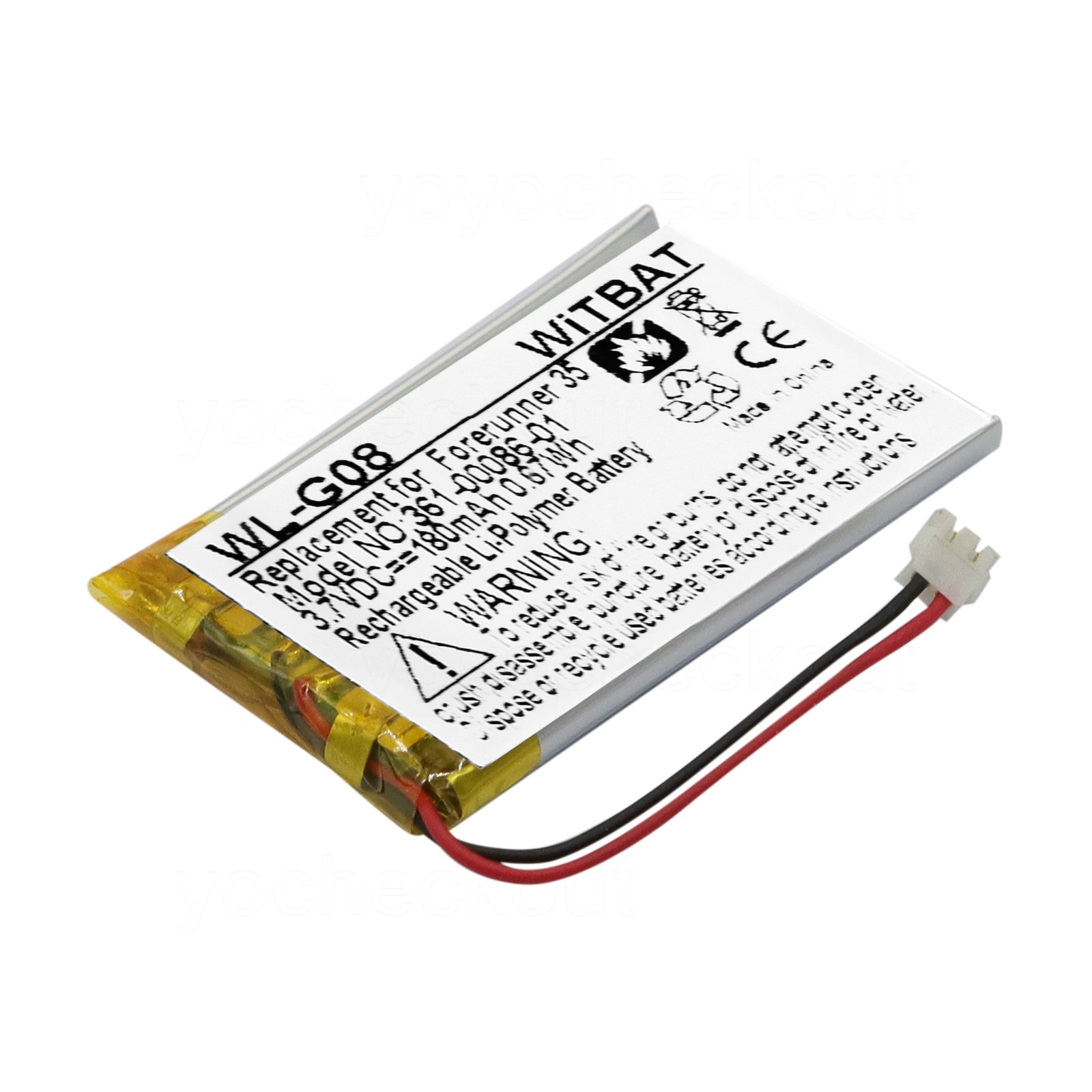 361-00086-01 Battery with Tool For Garmin Forerunner 235 Sports Vivoactive4 4S