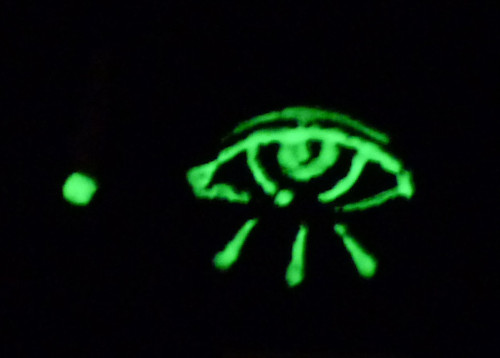 Glow-On 4.6 ml Vial Glow Paint Plus 7 cm x 10 cm Self Adhesive Glow Film