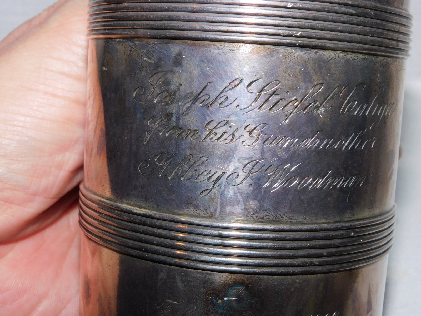 ANTIQUE TIFFANY & CO. STERLING MUG - 100% ORIGINAL - 246.5 GRAMS