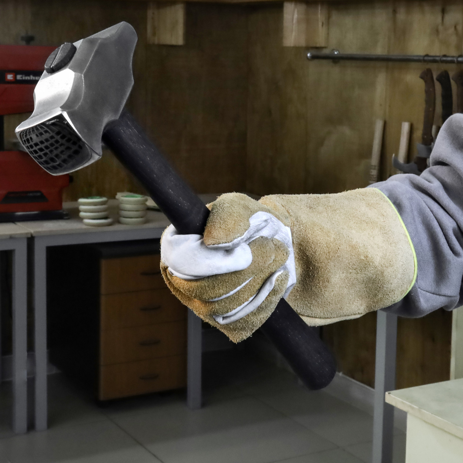 Professional Cross Peen Hammer Hand Forged Blacksmith Forging Tool Steel 3.3lb