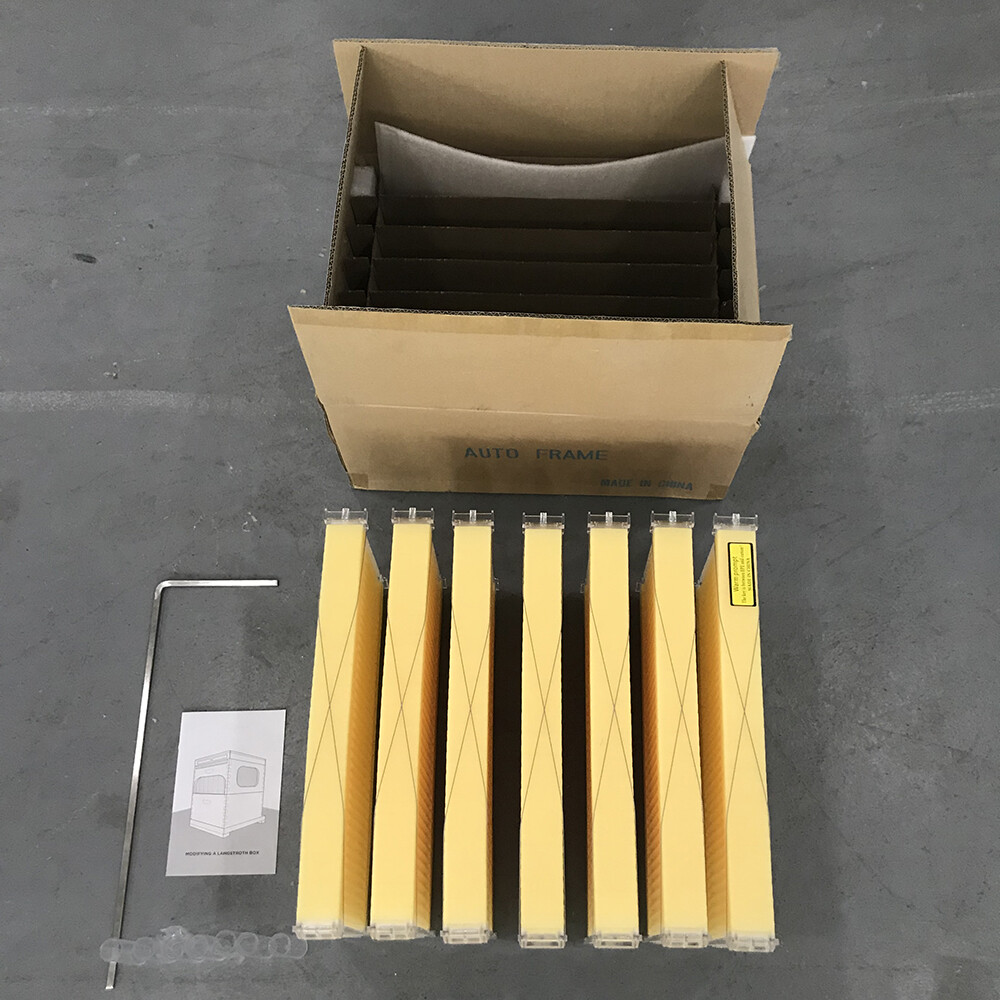 Wooden Auto Seep Bee Hives Boxes Langstroth Bee Hive+BPA free Beekeeping Frames