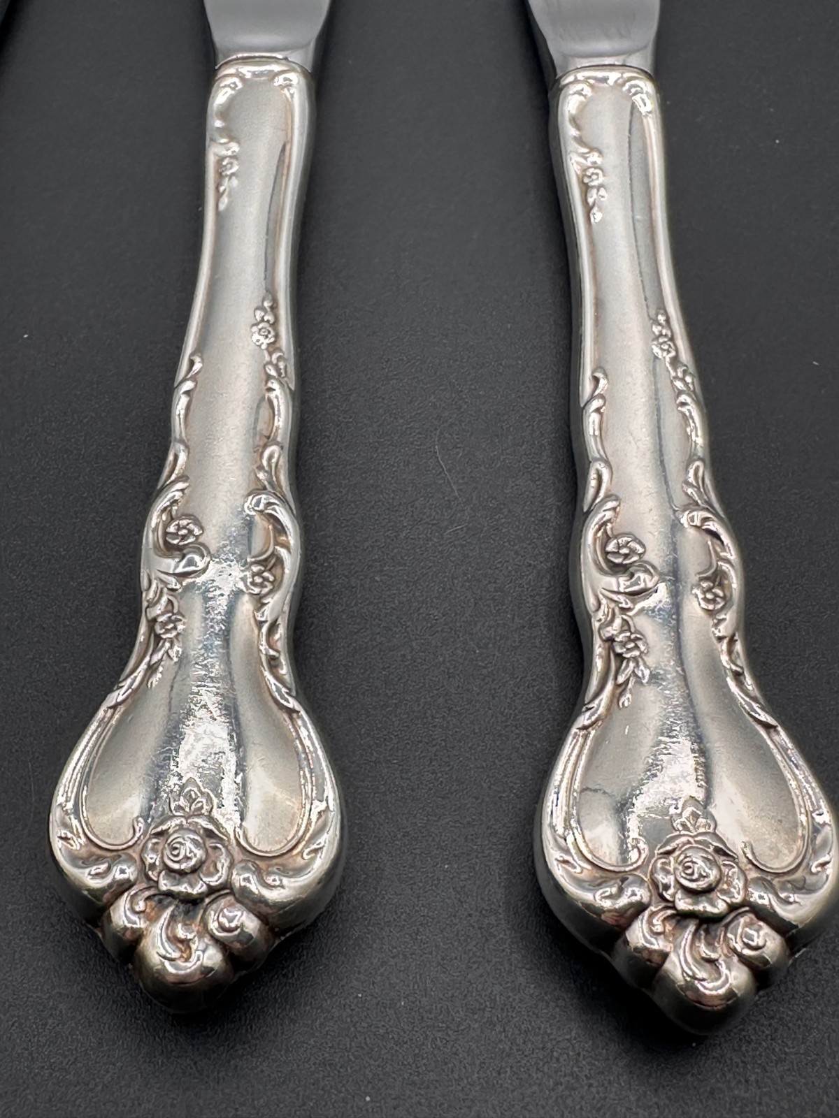 Reed & Barton Savannah Sterling Handle Dinner Knives Set of 3 No Monogram