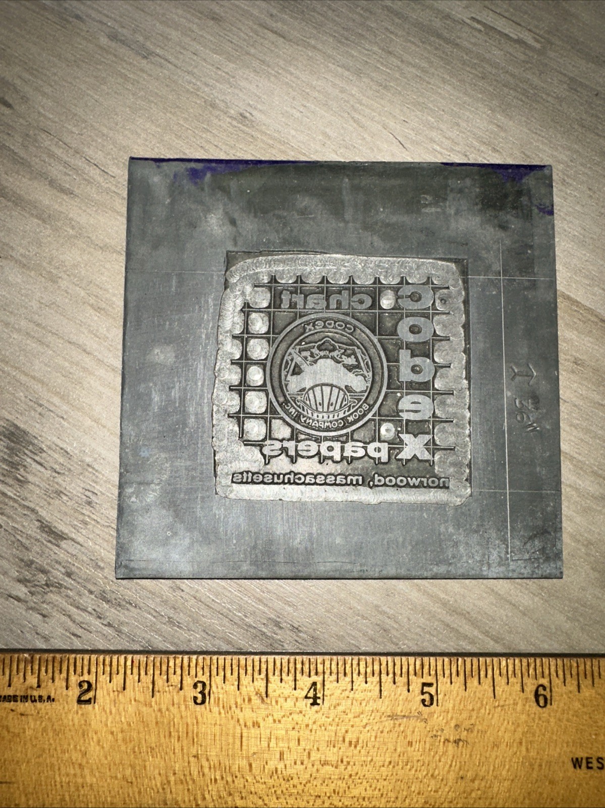 Printing Plate ( Codex Book Co. Norwood Mass. ) Charts Papers