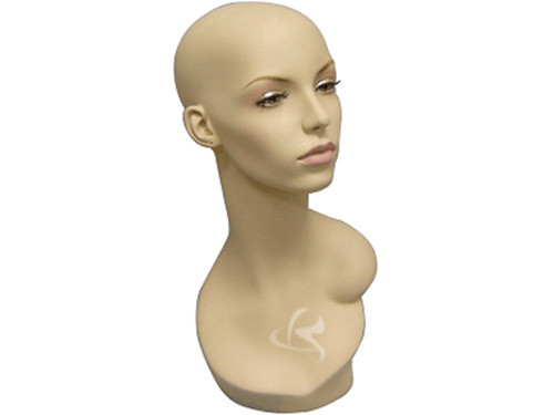 2PCS Female Mannequin Head Bust Wig Hat Jewelry Display #MD-EvenlyHD X2